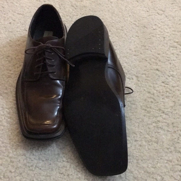 Jonathan Richards Brown Leather Oxfords Size 9.5 - Picture 7 of 8